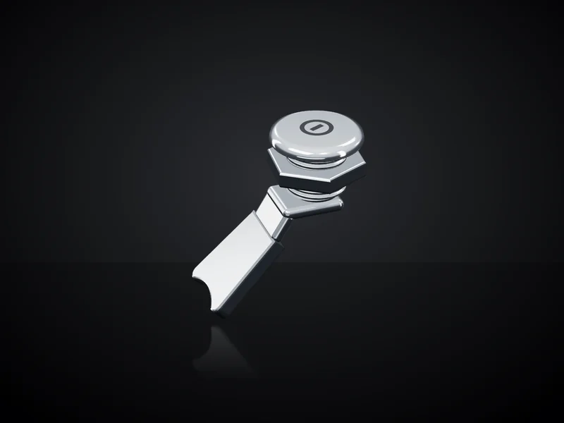 Cam Lock — Double-Bit Key — VERCHO enclosure hardware