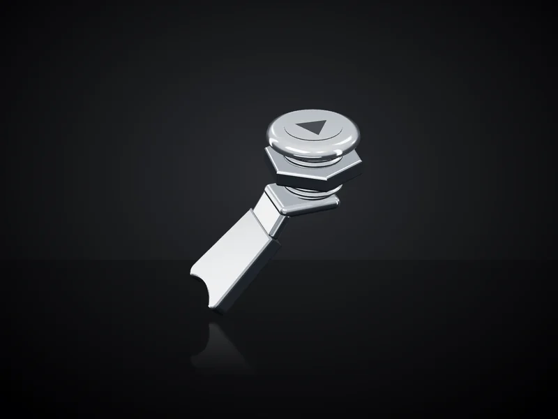 Cam Lock — Triangle Key — VERCHO enclosure hardware