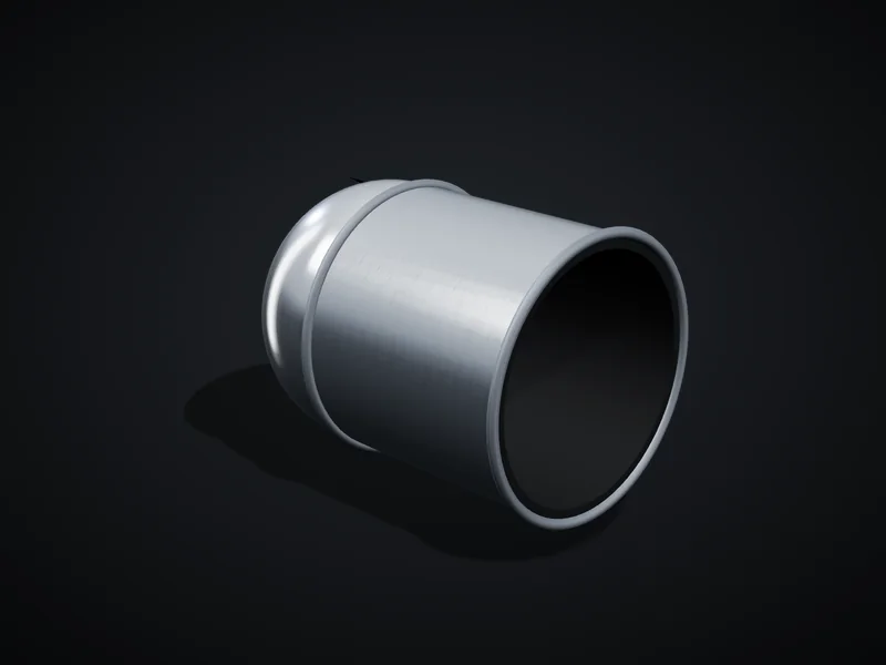 Stainless steel dished butt-weld pipe end cap