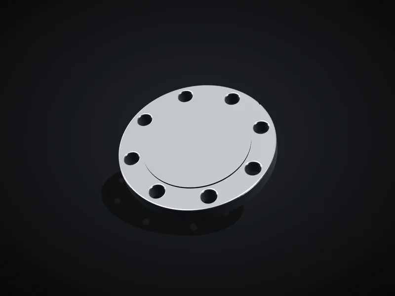 Stainless steel blind flange