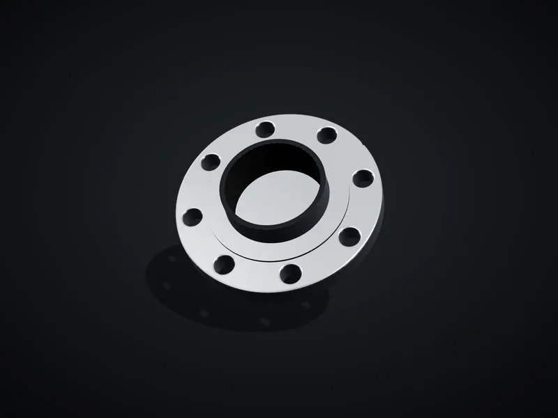 Stainless steel slip-on raised face flange